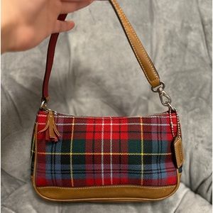 Coach plaid shoulder bag 8935
